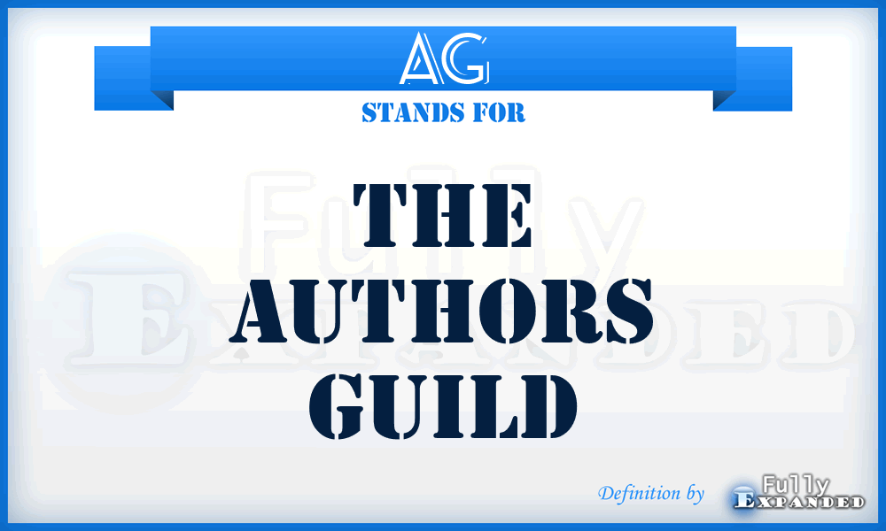 AG - The Authors Guild