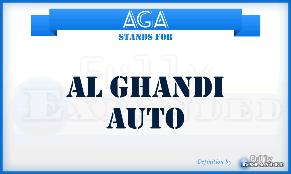 AGA - Al Ghandi Auto