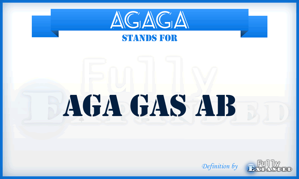 AGAGA - AGA Gas Ab