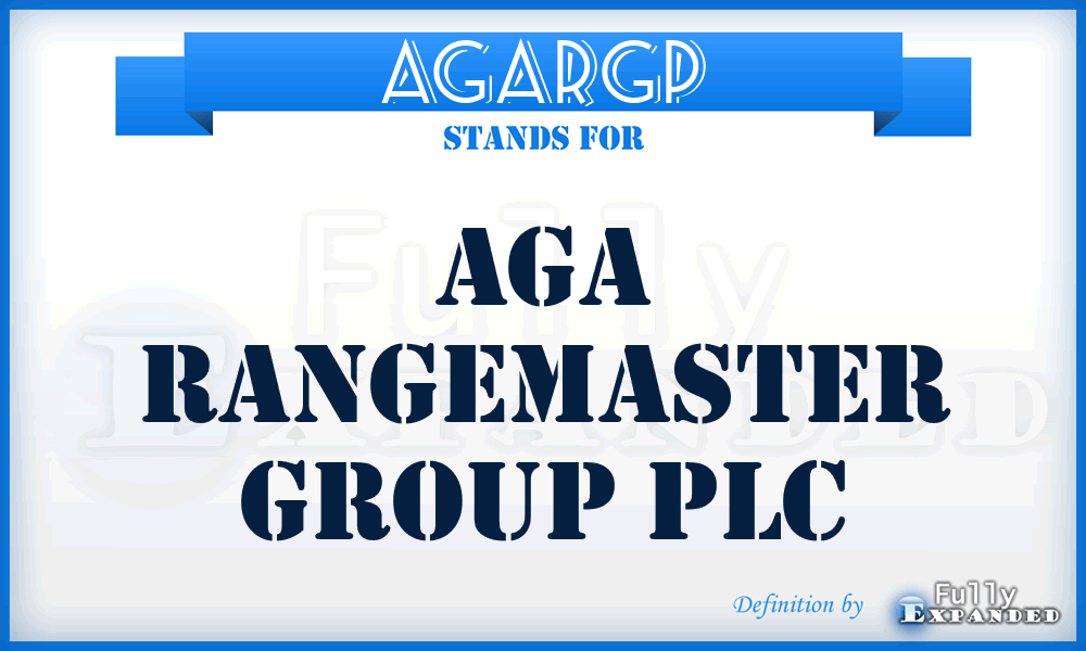 AGARGP - AGA Rangemaster Group PLC