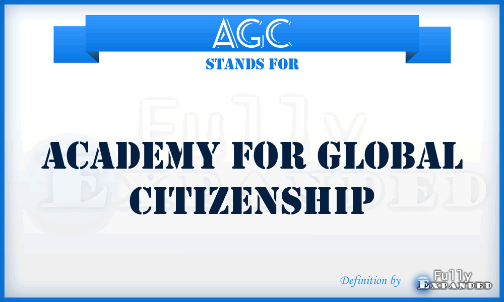 AGC - Academy for Global Citizenship