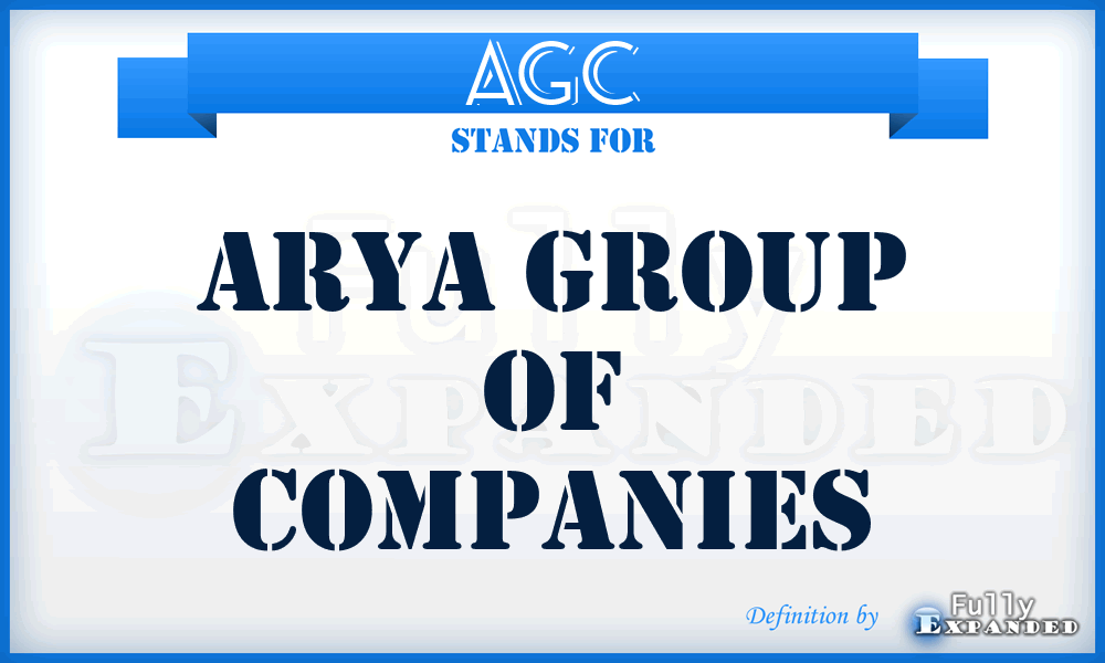 AGC - Arya Group of Companies