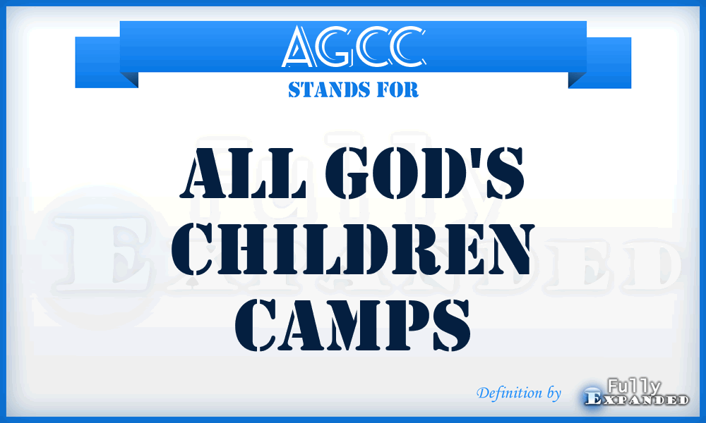 AGCC - All God's Children Camps