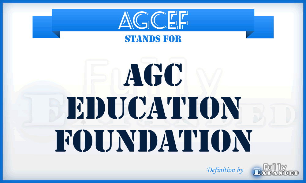 AGCEF - AGC Education Foundation