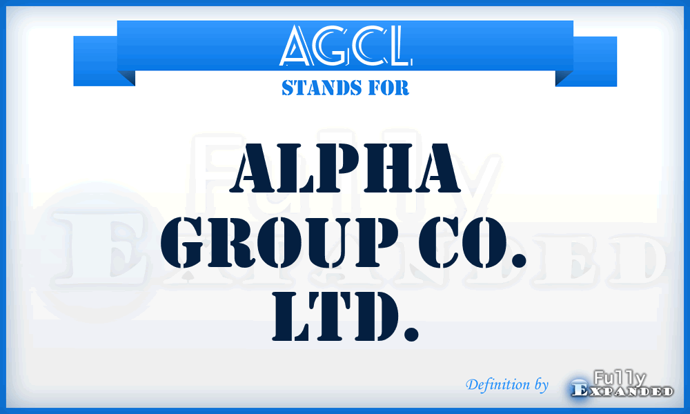 AGCL - Alpha Group Co. Ltd.