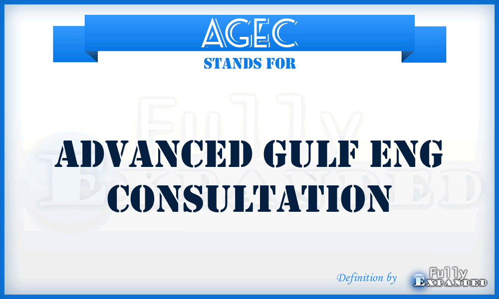 AGEC - Advanced Gulf Eng Consultation