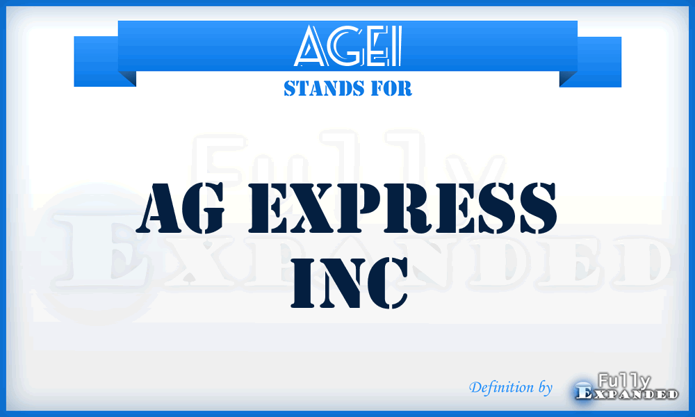 AGEI - AG Express Inc