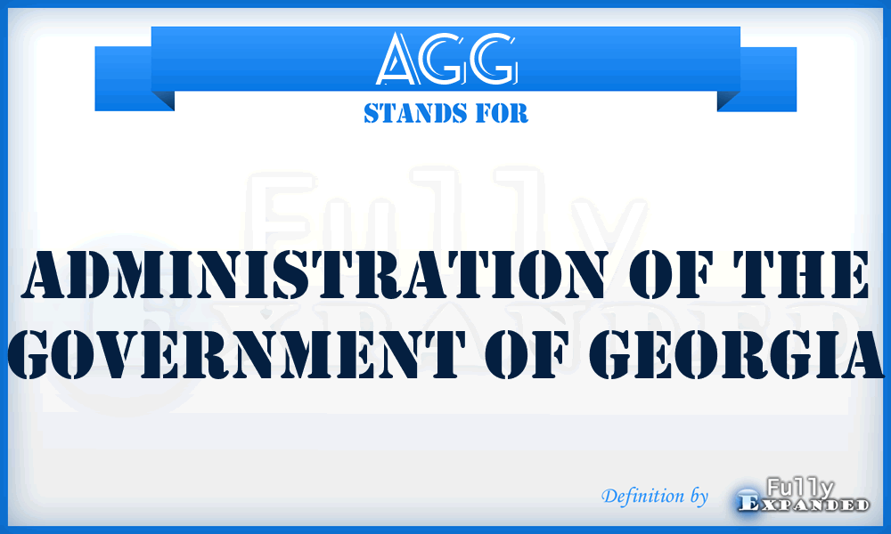 AGG - Administration of the Government of Georgia
