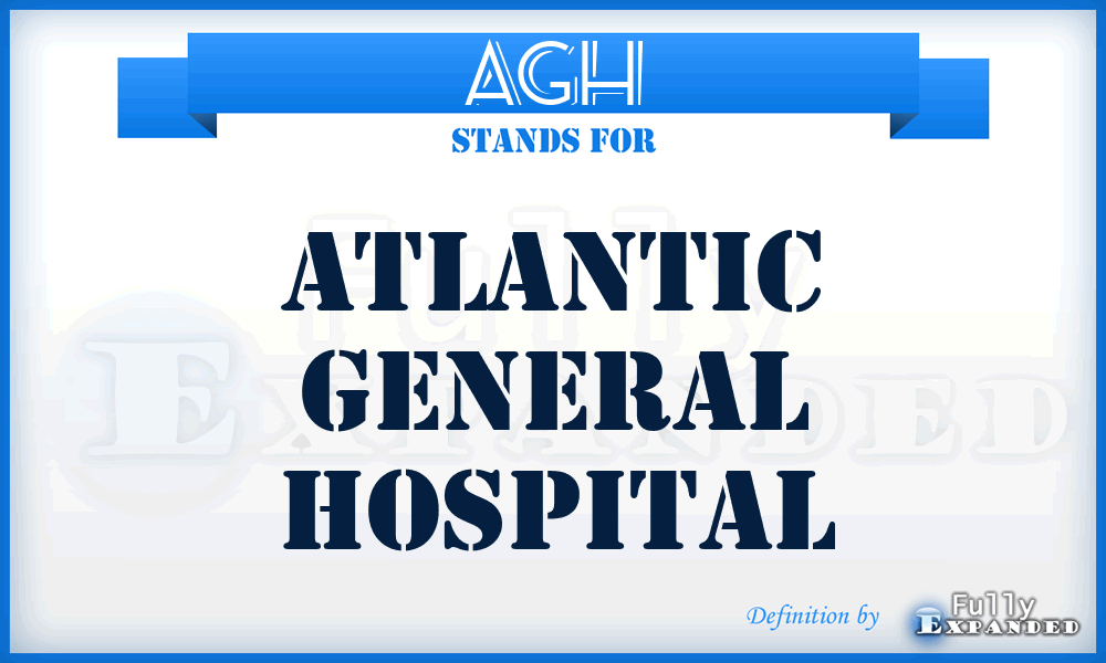 AGH - Atlantic General Hospital