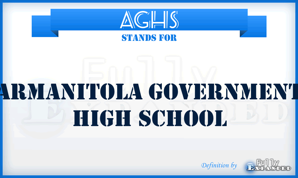 AGHS - Armanitola Government High School