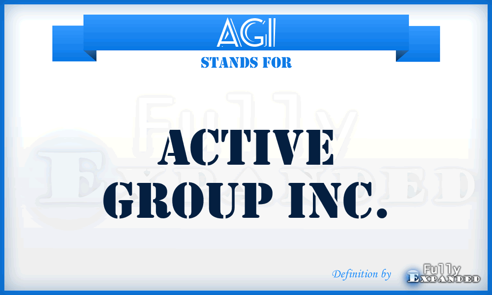 AGI - Active Group Inc.