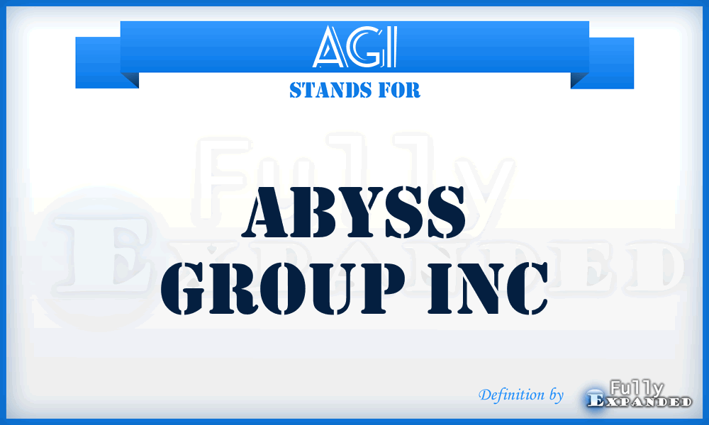 AGI - Abyss Group Inc