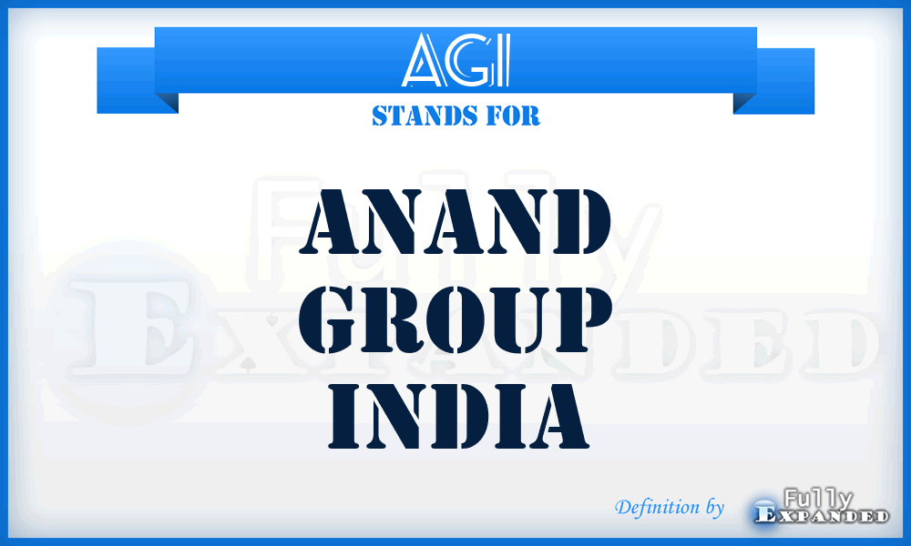 AGI - Anand Group India
