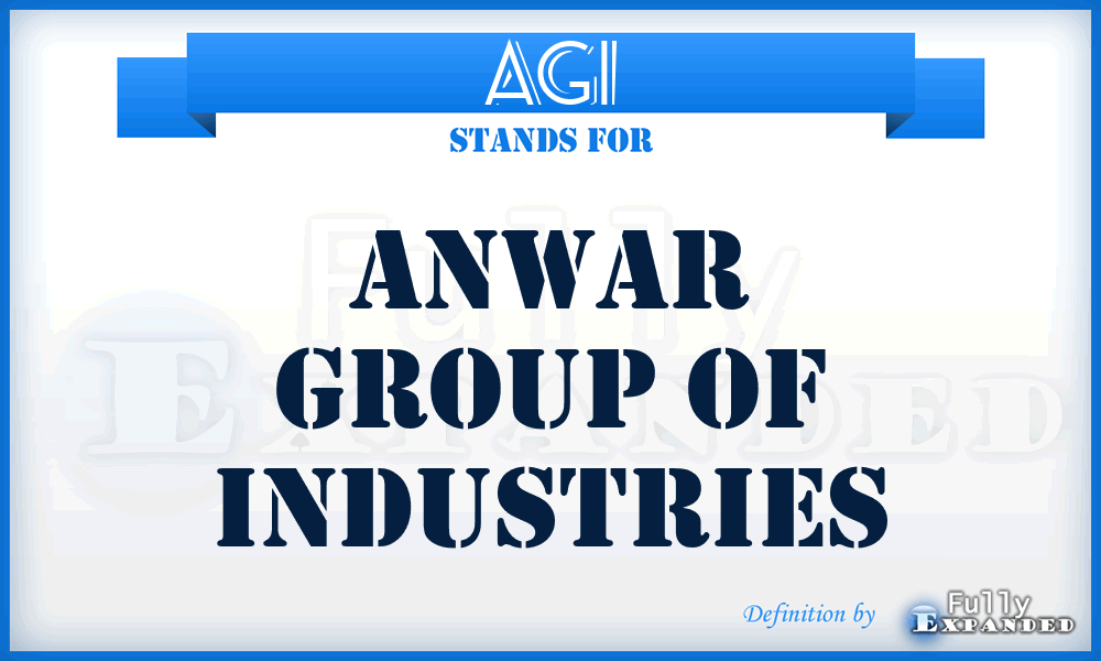 AGI - Anwar Group of Industries