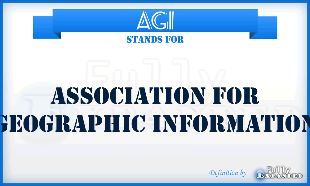 AGI - Association for Geographic Information