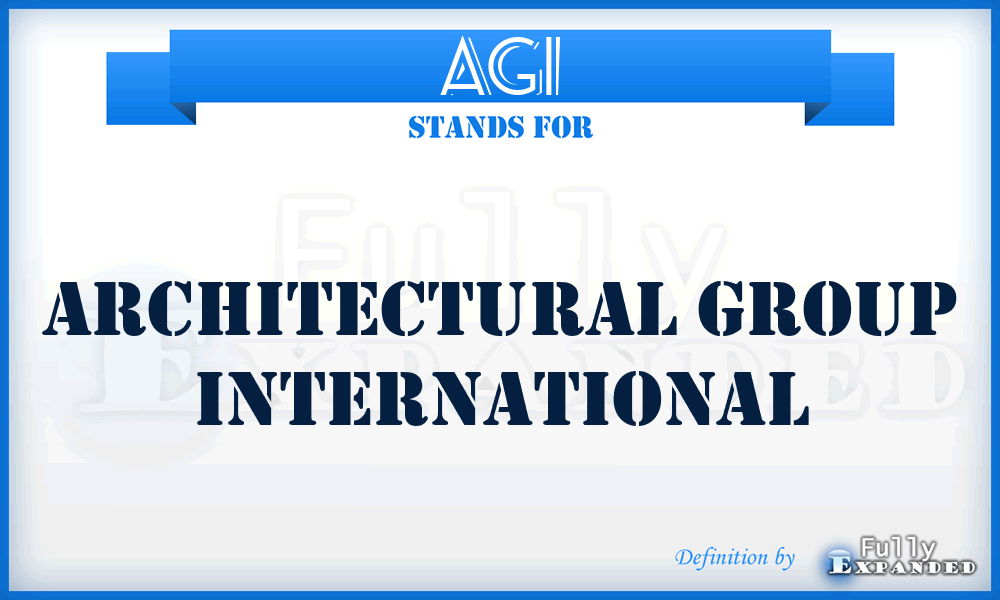 AGI - Architectural Group International