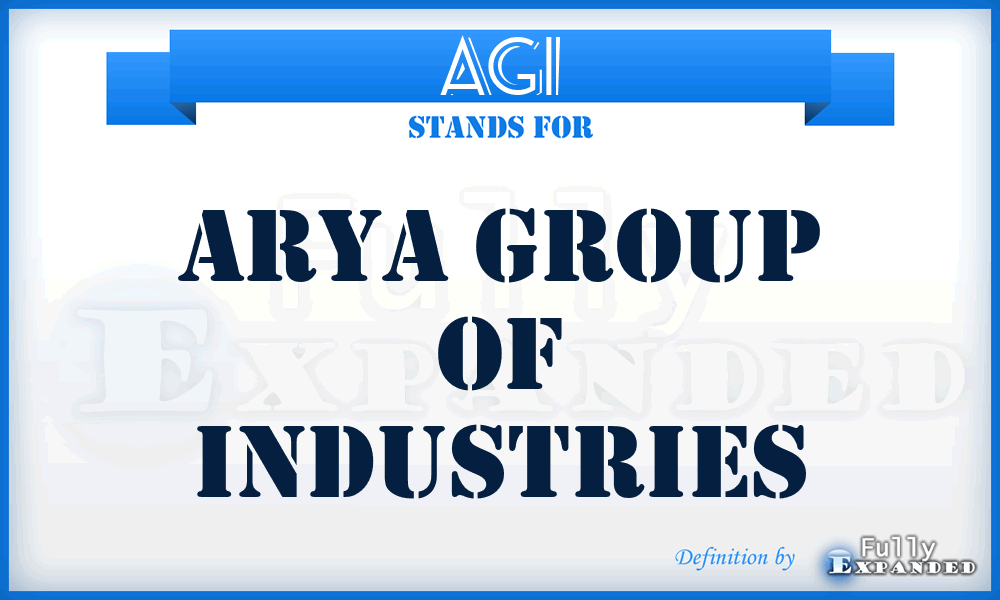 AGI - Arya Group of Industries