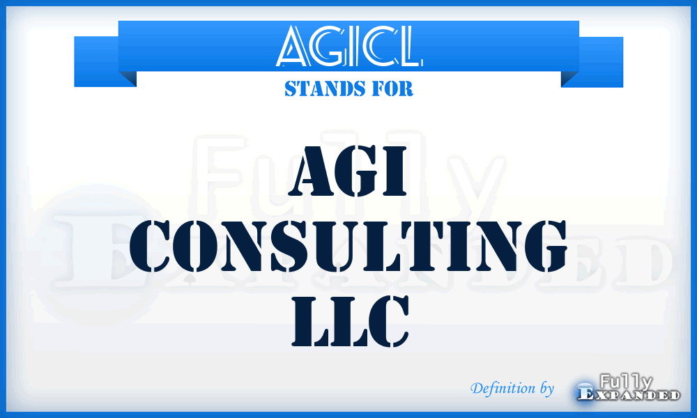 AGICL - AGI Consulting LLC