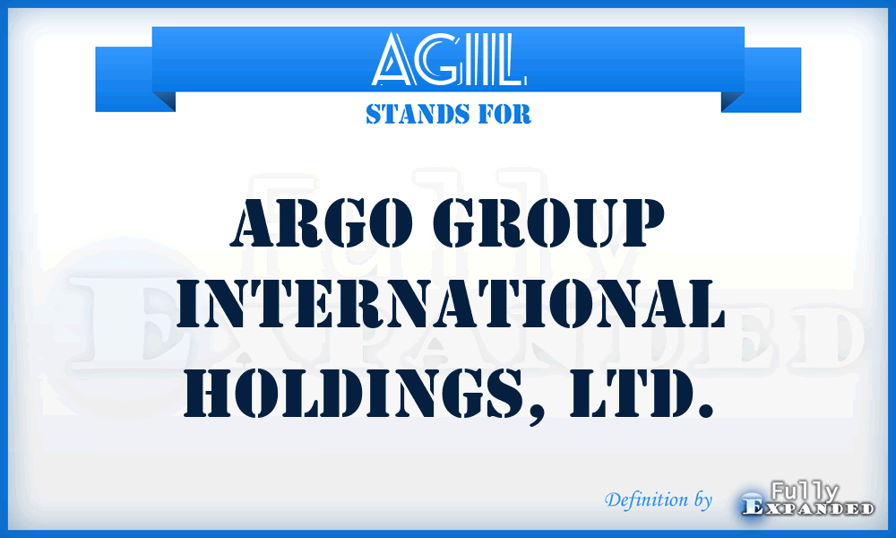 AGIIL - Argo Group International Holdings, Ltd.