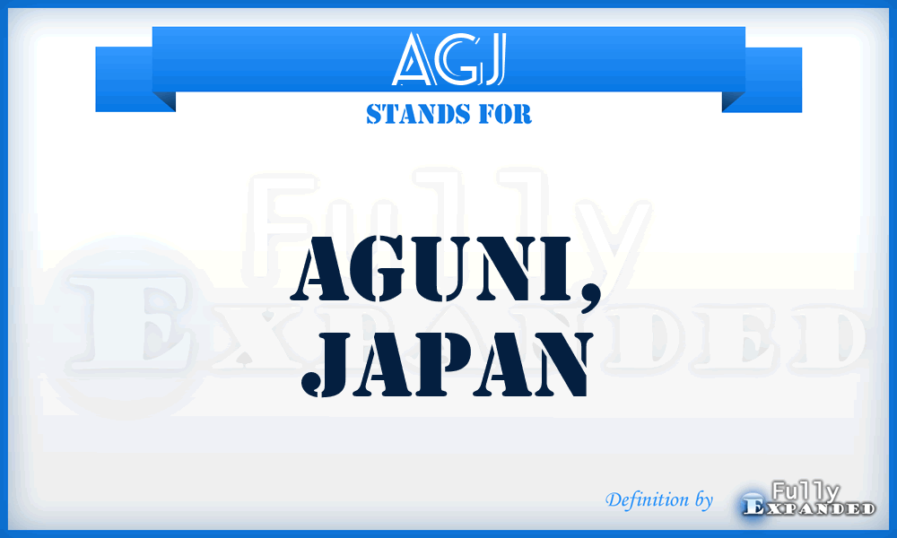 AGJ - Aguni, Japan