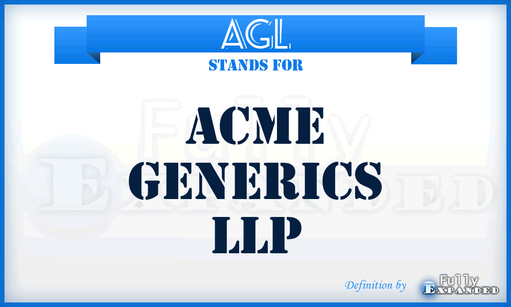 AGL - Acme Generics LLP