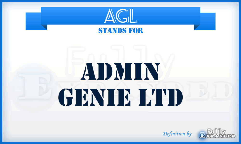 AGL - Admin Genie Ltd