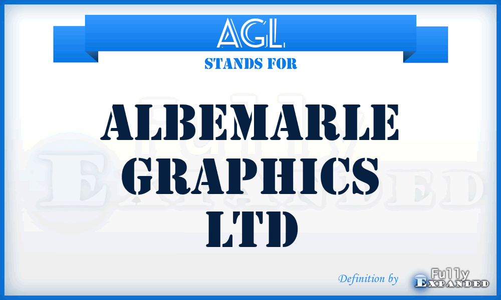 AGL - Albemarle Graphics Ltd