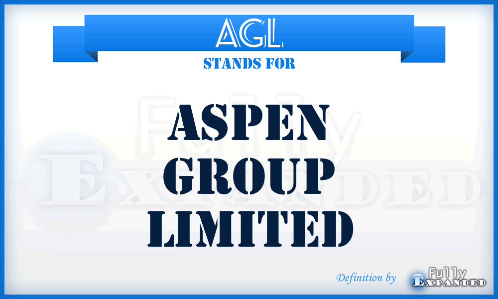 AGL - Aspen Group Limited