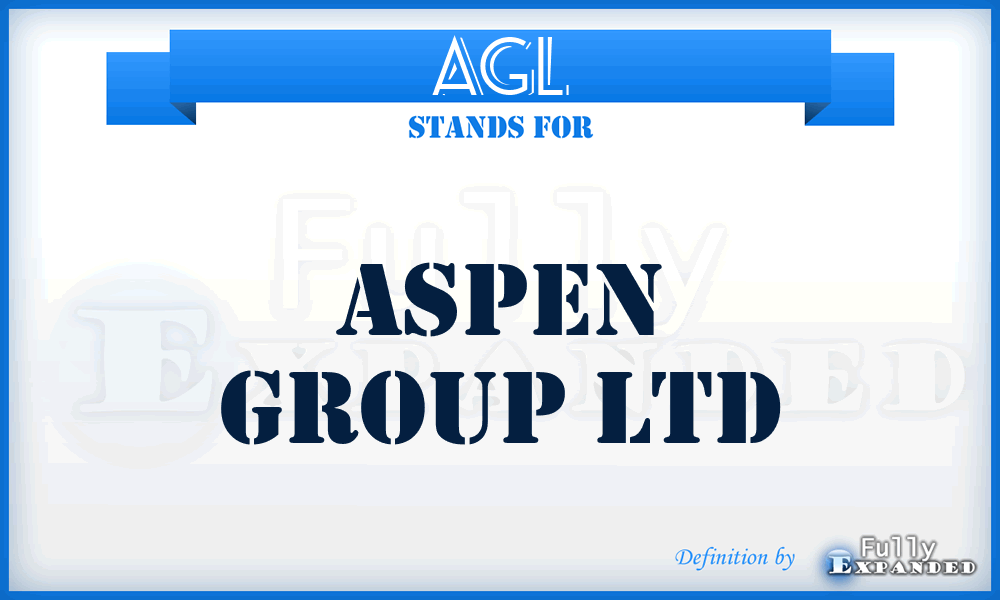 AGL - Aspen Group Ltd
