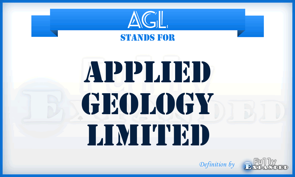 AGL - Applied Geology Limited