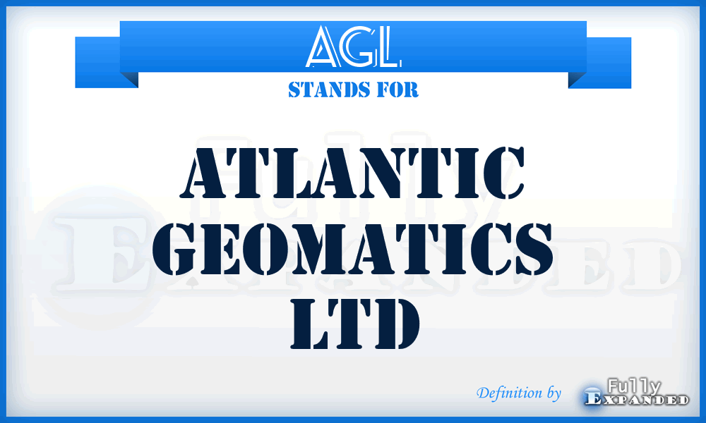 AGL - Atlantic Geomatics Ltd