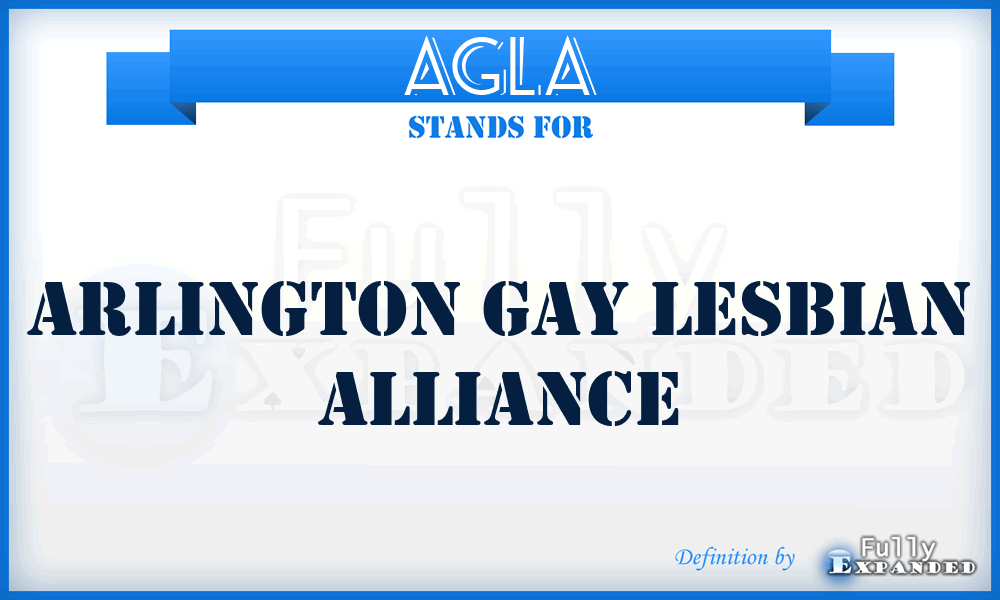AGLA - Arlington Gay Lesbian Alliance