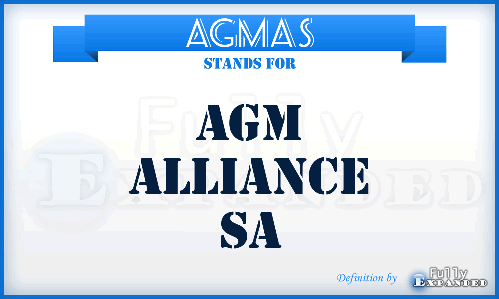 AGMAS - AGM Alliance Sa
