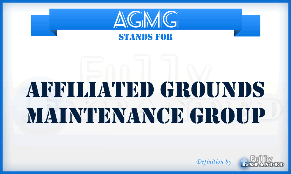 AGMG - Affiliated Grounds Maintenance Group