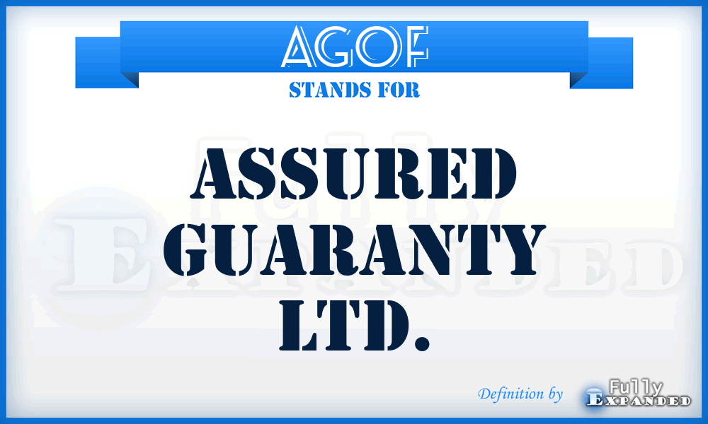 AGO^F - Assured Guaranty Ltd.