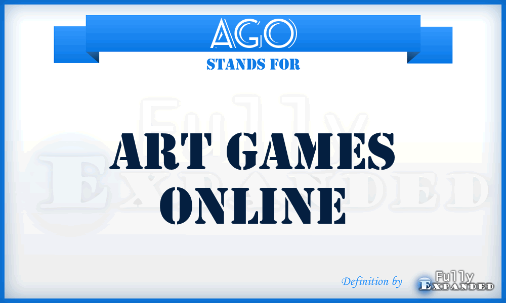 AGO - Art Games Online