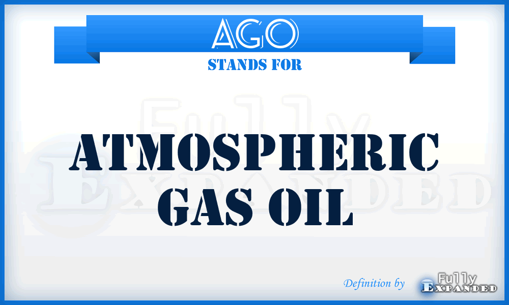 AGO - Atmospheric Gas Oil