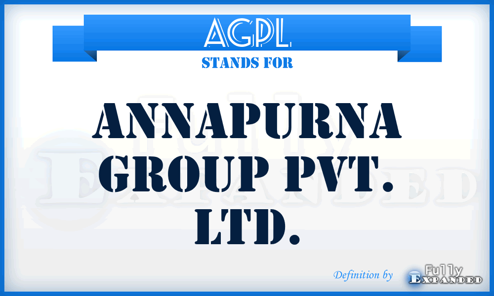 AGPL - Annapurna Group Pvt. Ltd.