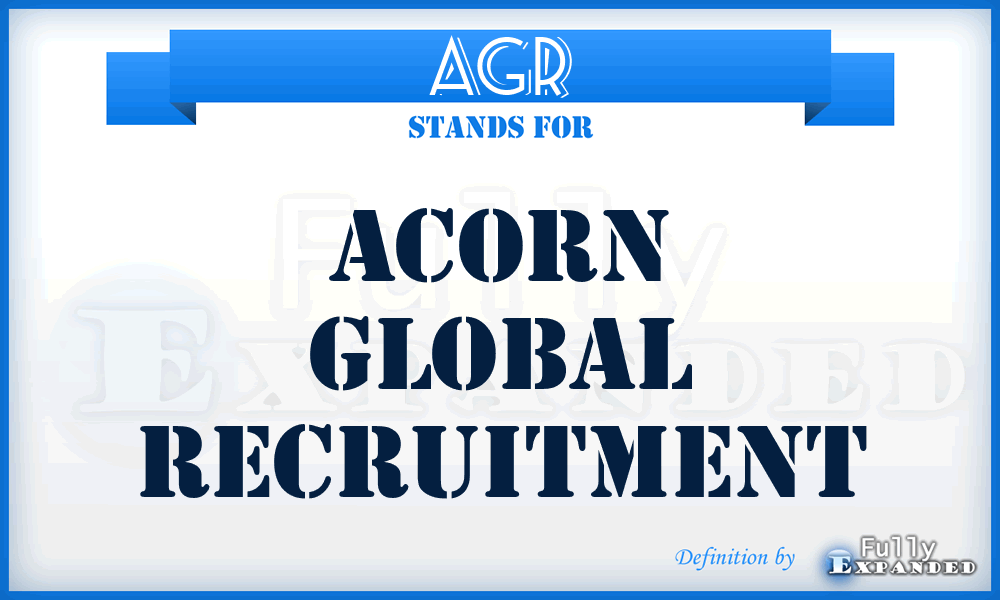 AGR - Acorn Global Recruitment
