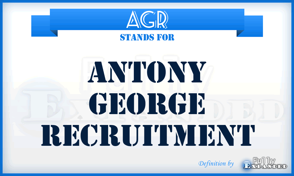 AGR - Antony George Recruitment