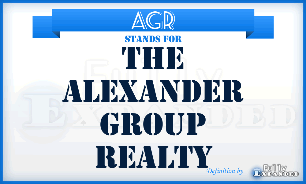 AGR - The Alexander Group Realty