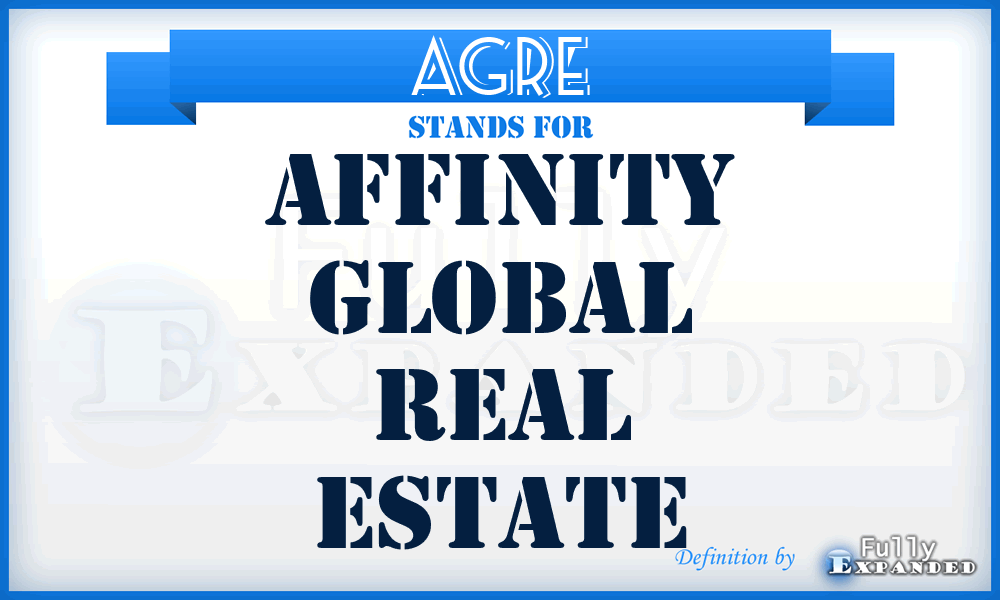 AGRE - Affinity Global Real Estate