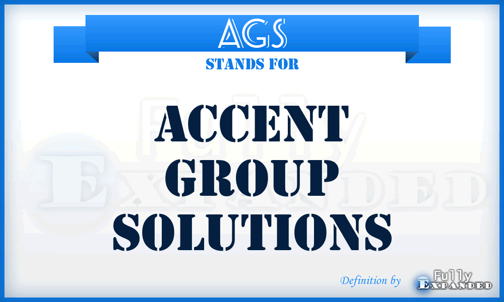 AGS - Accent Group Solutions