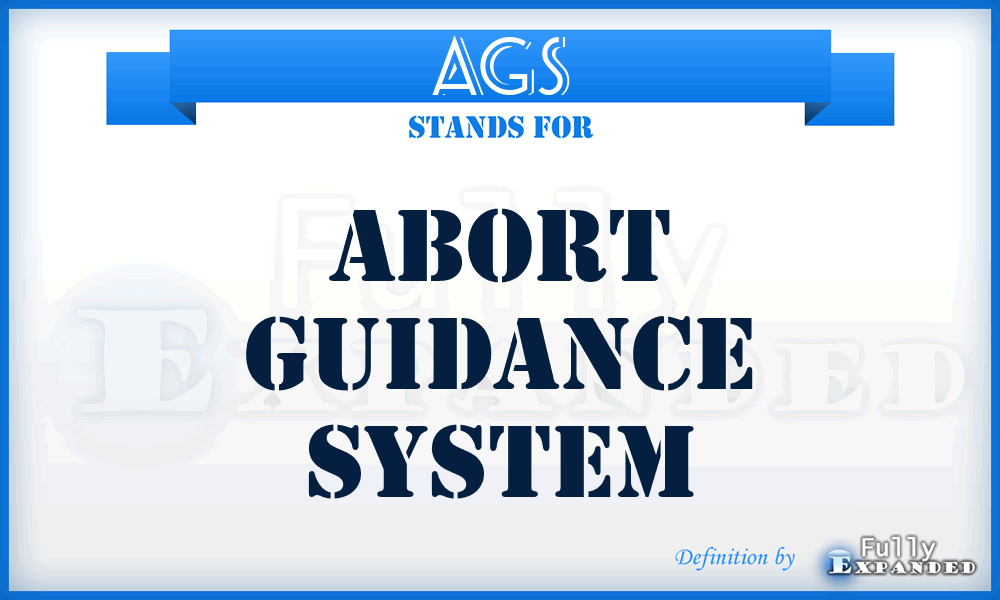 AGS - Abort Guidance System