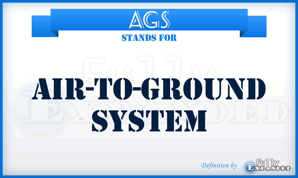 AGS - Air-to-Ground System