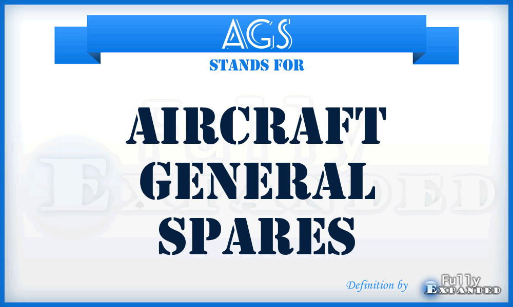 AGS - Aircraft General Spares