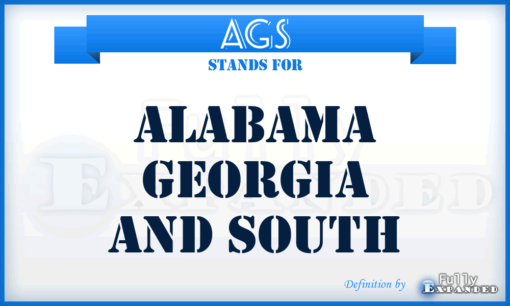 AGS - Alabama Georgia And South