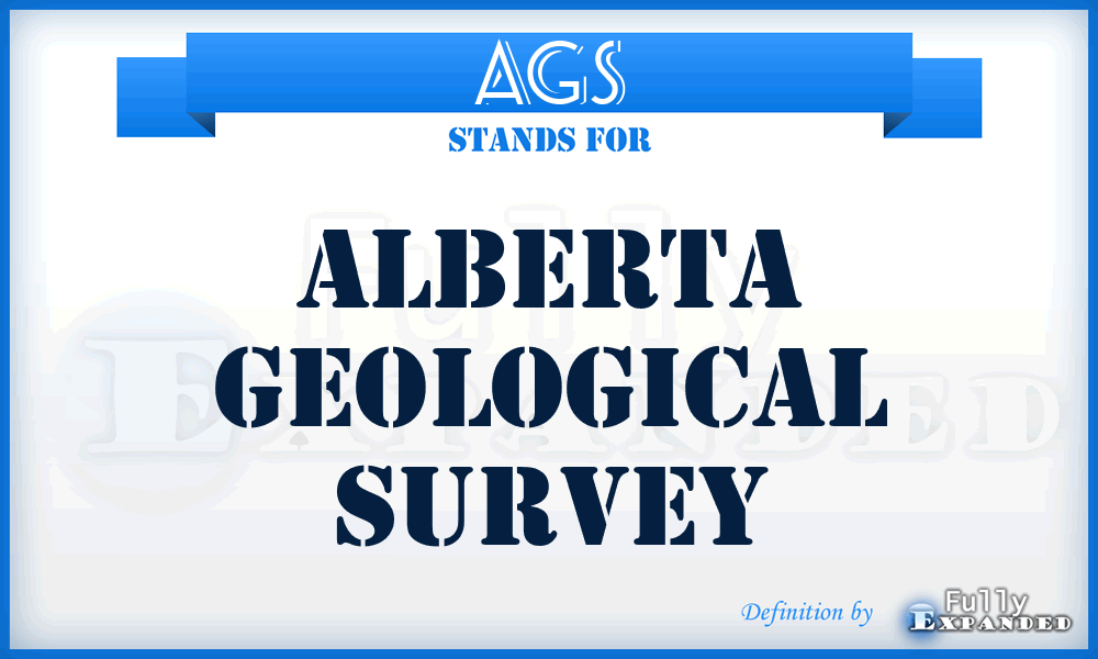 AGS - Alberta Geological Survey