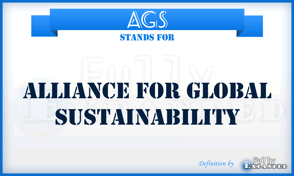 AGS - Alliance for Global Sustainability