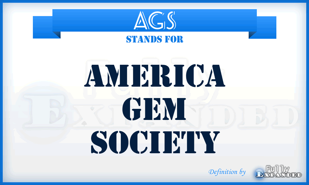 AGS - America Gem Society